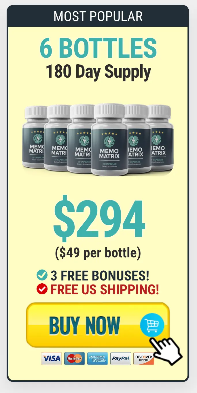memo matrix 6 bottles price